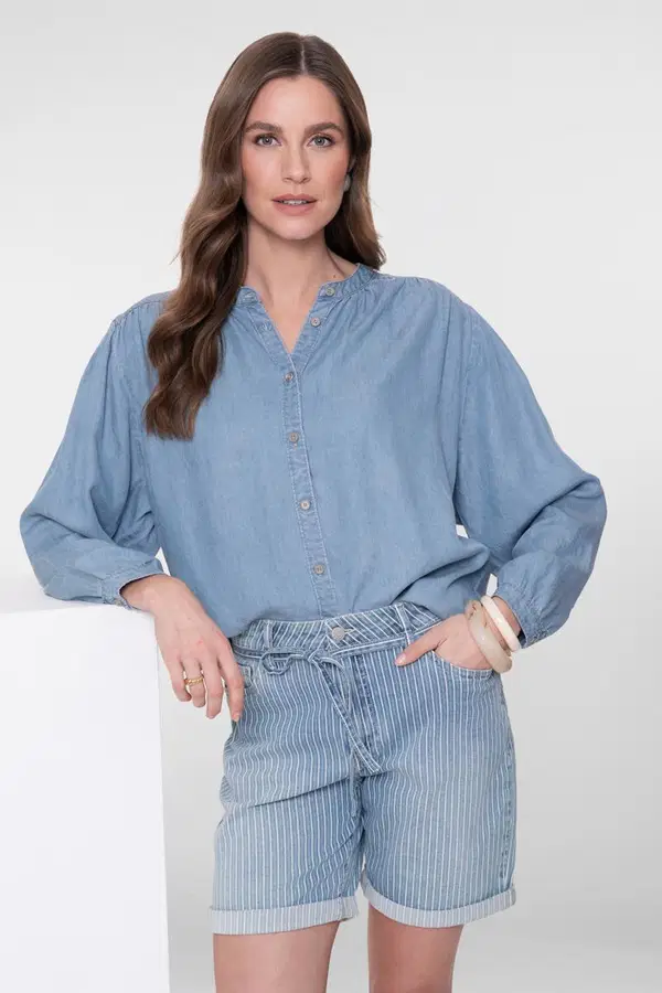 Geisha Blouse 63015-10 Blauw 1
