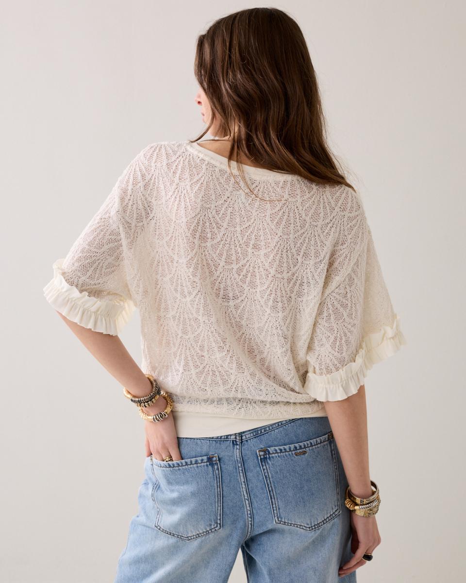 Summum Blouse 3s5297-30757 Off-White 3
