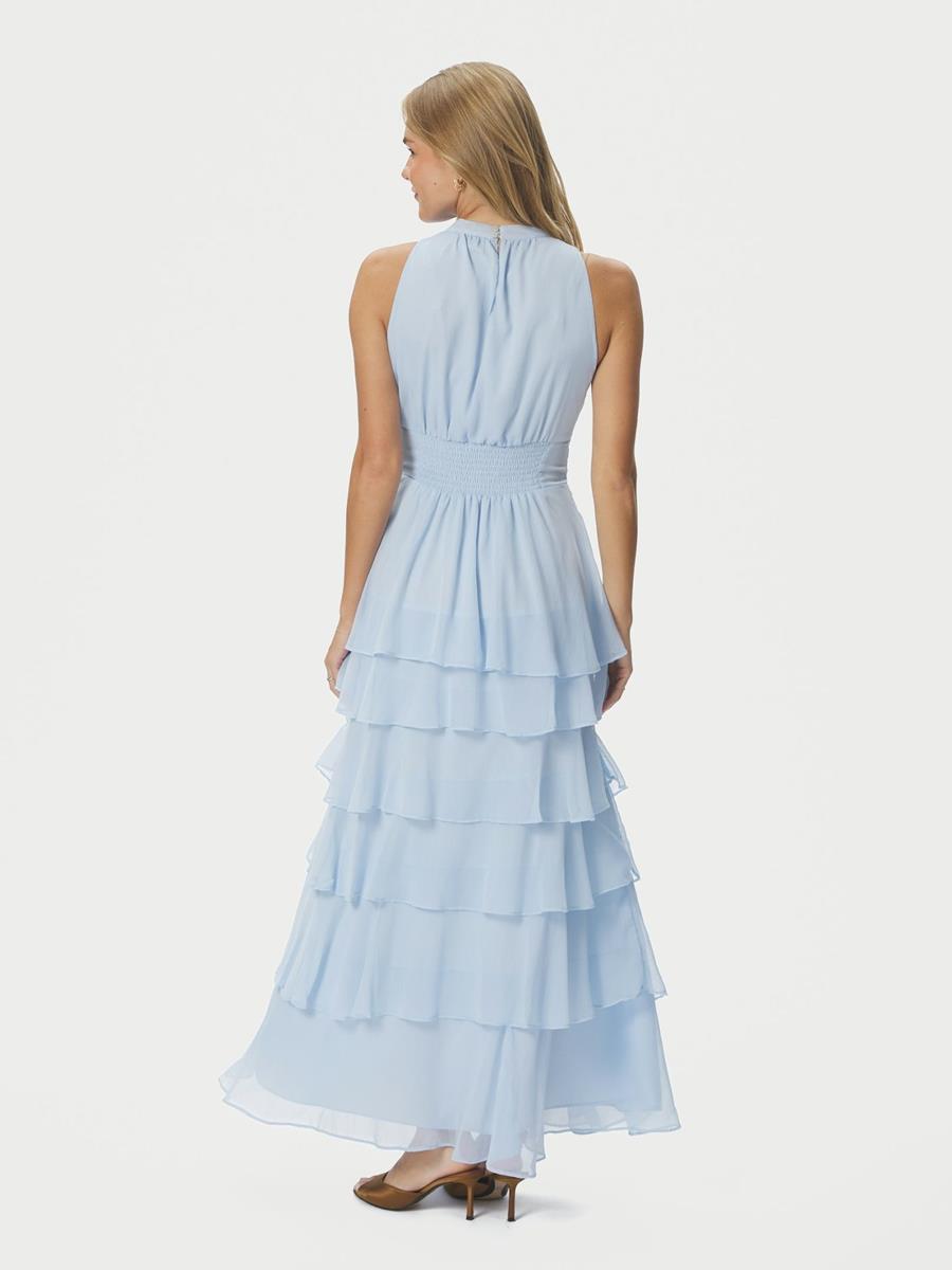 Neo Noir Jurk Marli Solid Blauw 3
