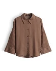 SOMEDAY Blouse Zalea stripe Bruin 2