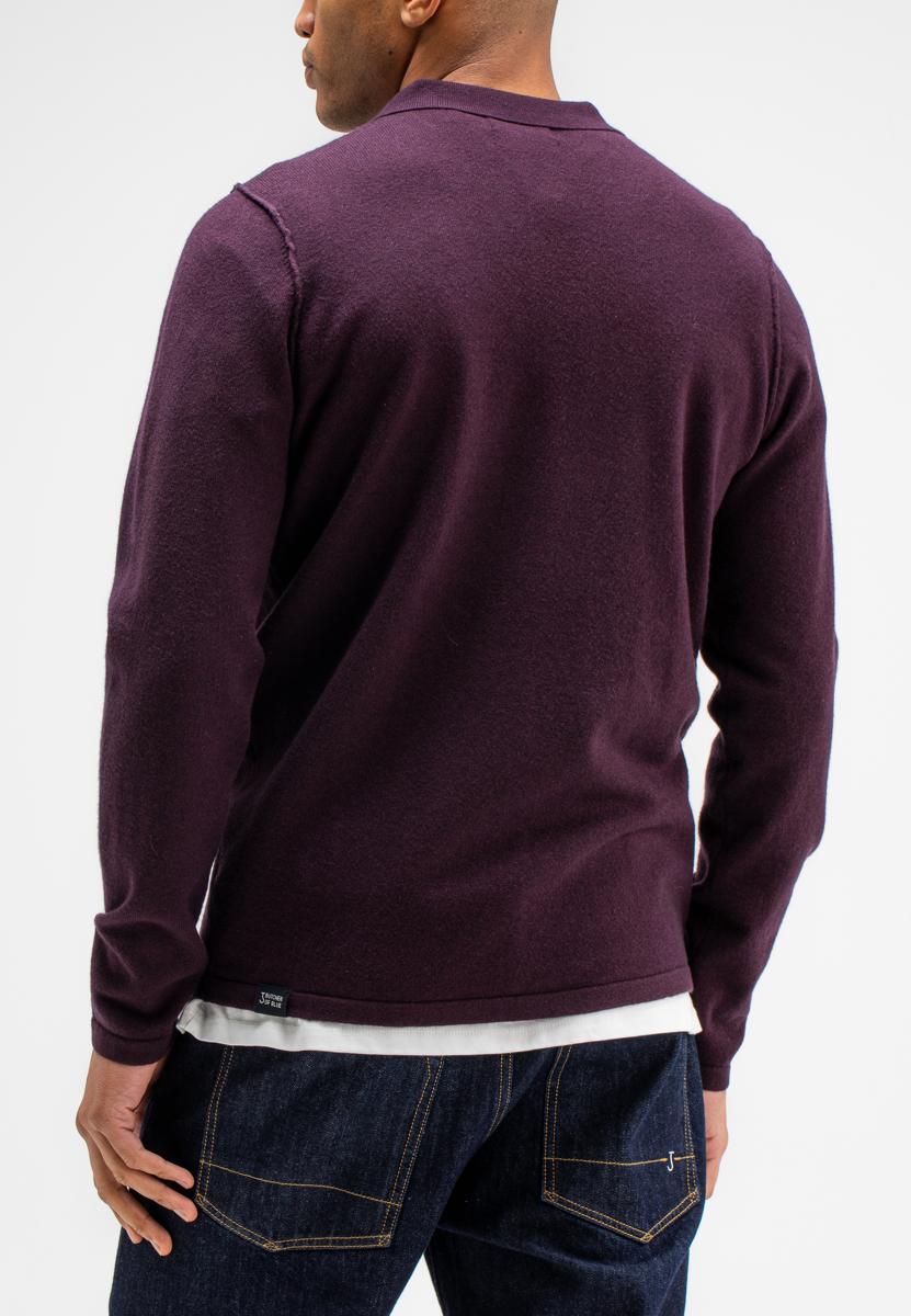 Butcher of Blue Trui Clifden Polo Paars 3