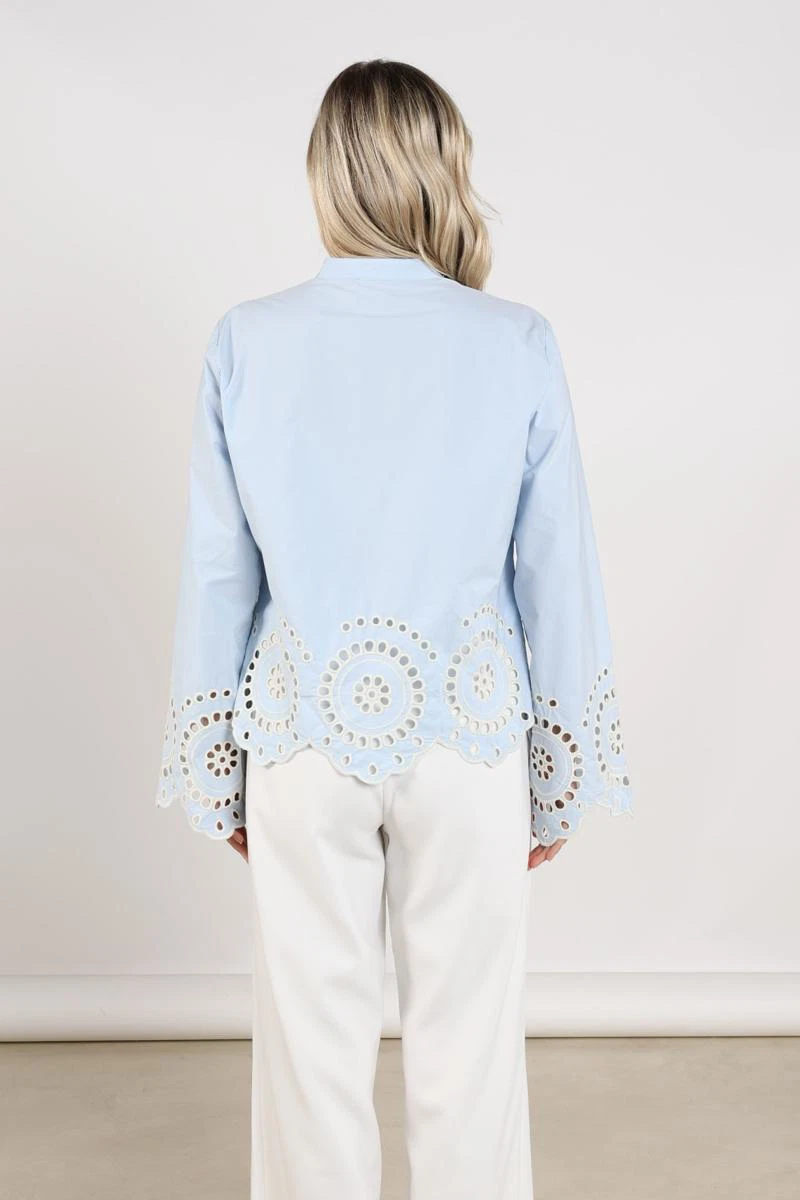 NUKUS Blouse Bella Blauw 3