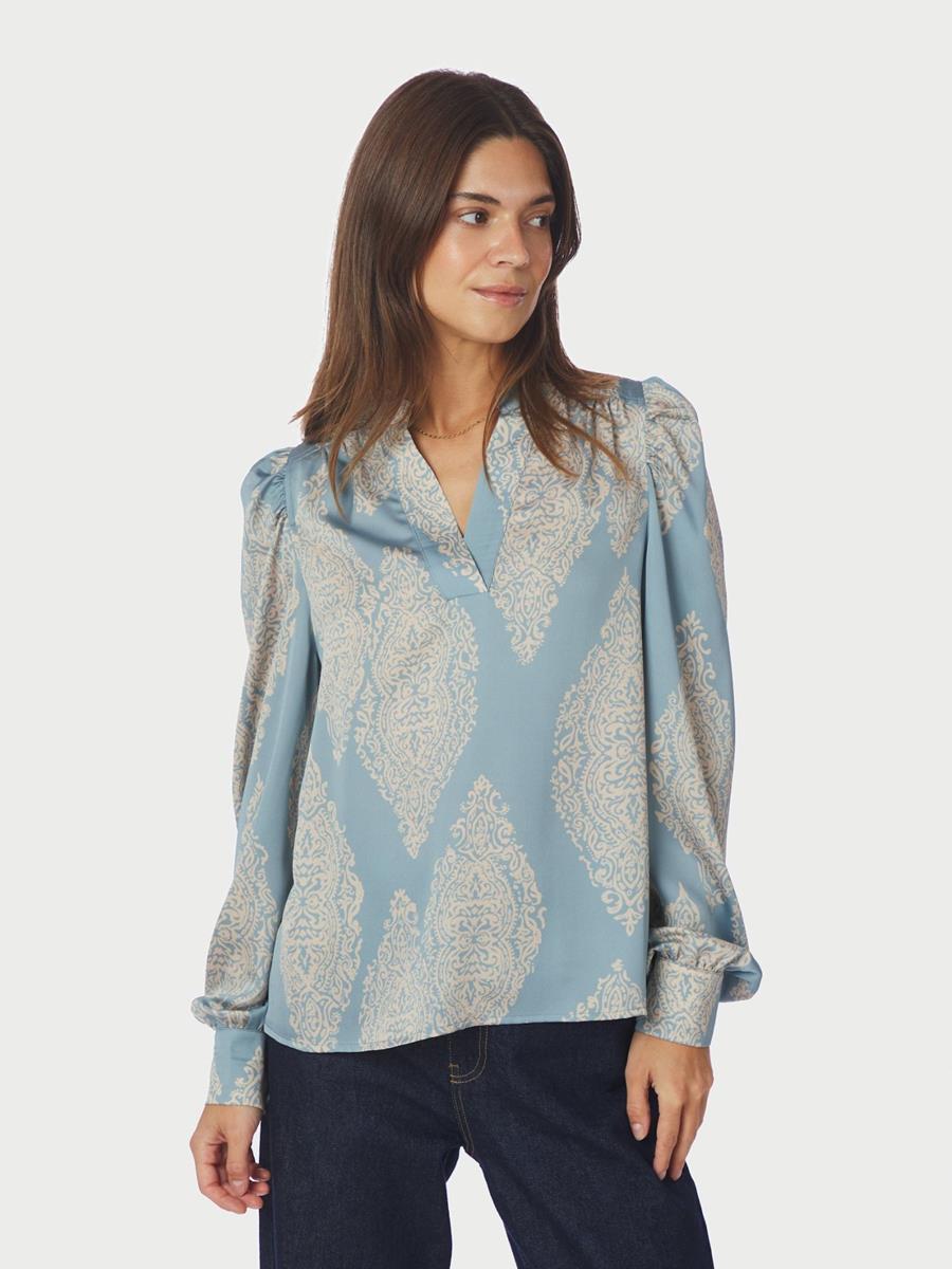 Neo Noir Blouse Rosslyn Blauw 1