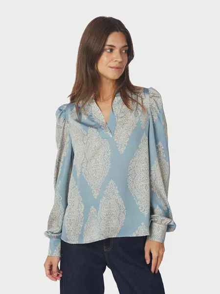 Neo Noir Blouse Rosslyn Blauw 1