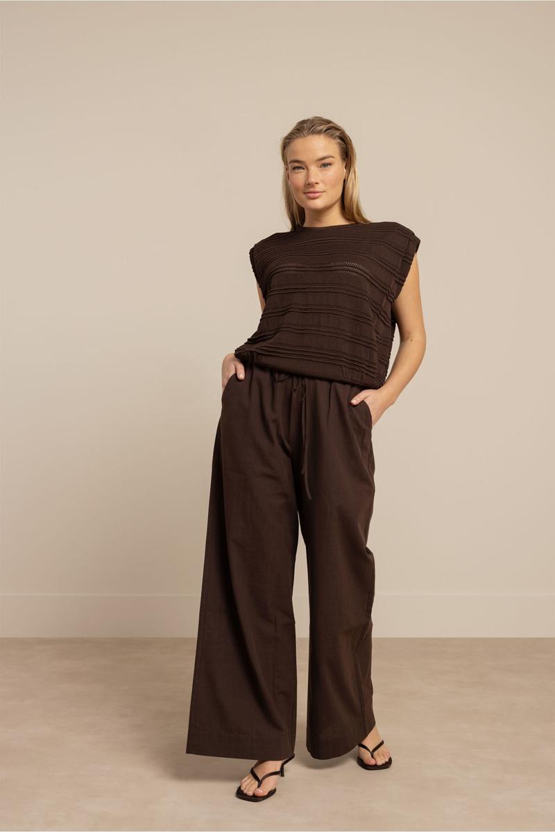 Studio Anneloes Top Leona knitted top Bruin 3