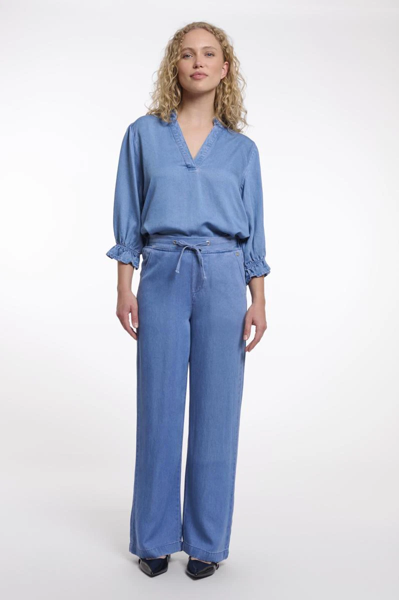 Rino & Pelle Pantalon Anette Blauw 4