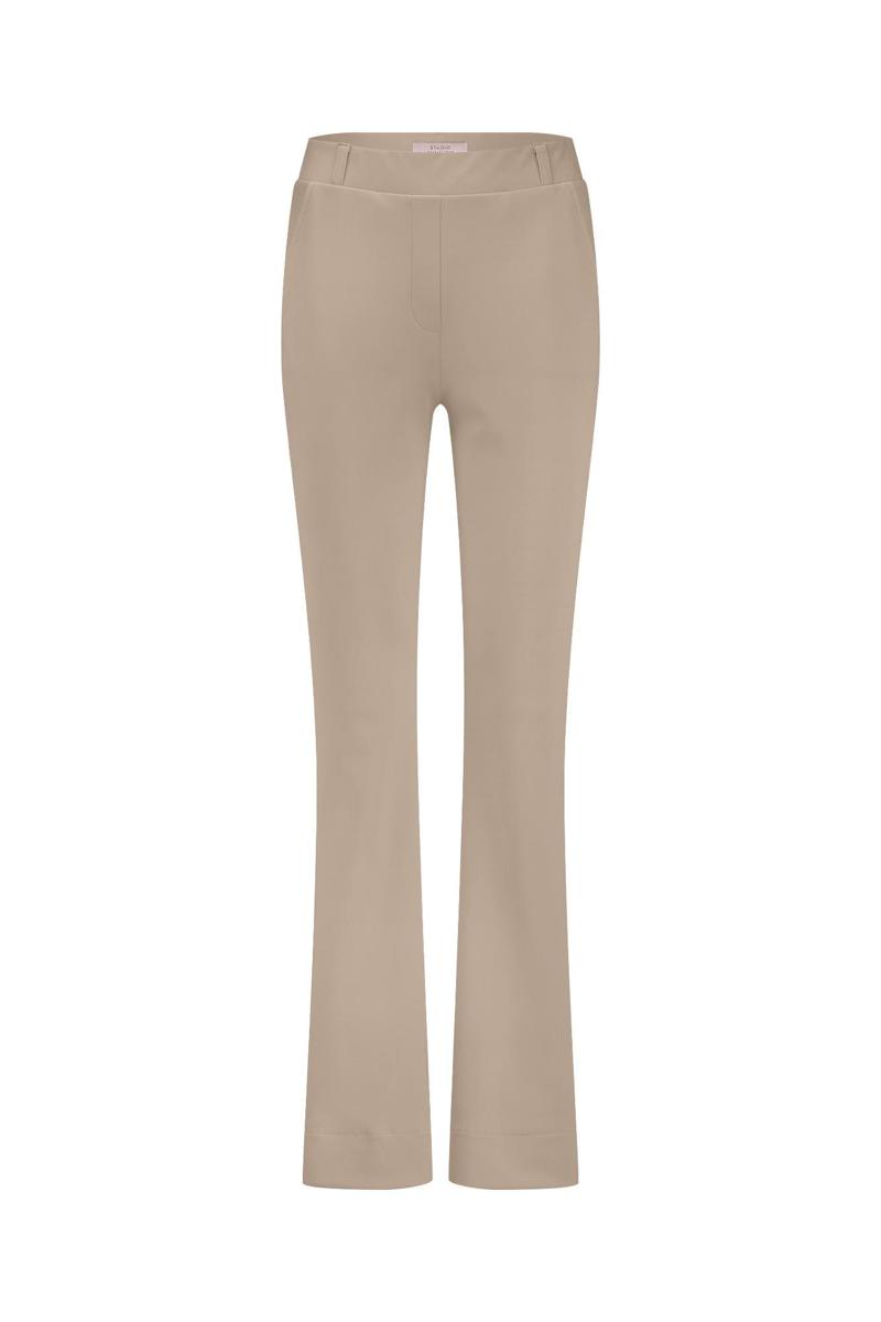 Studio Anneloes Pantalon Flair Bonded Beige 2