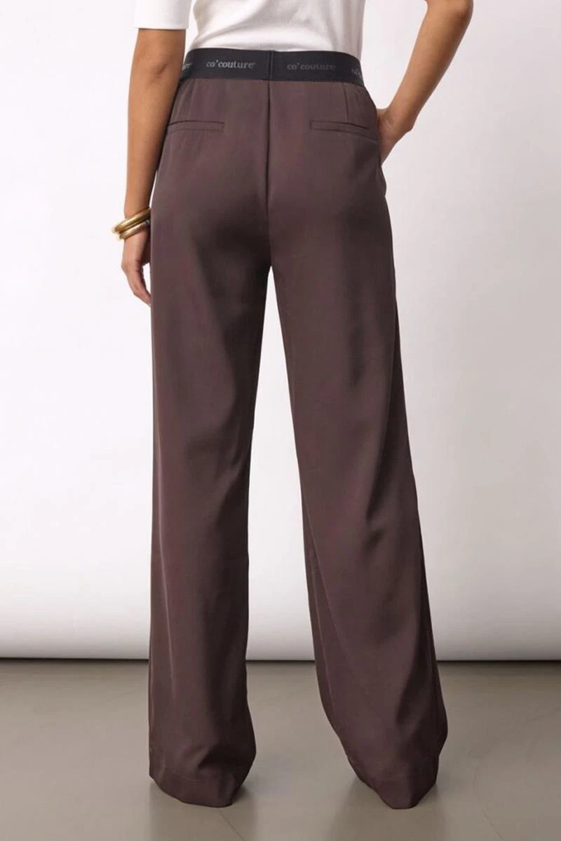 Co'Couture Pantalon Alini Bruin 3