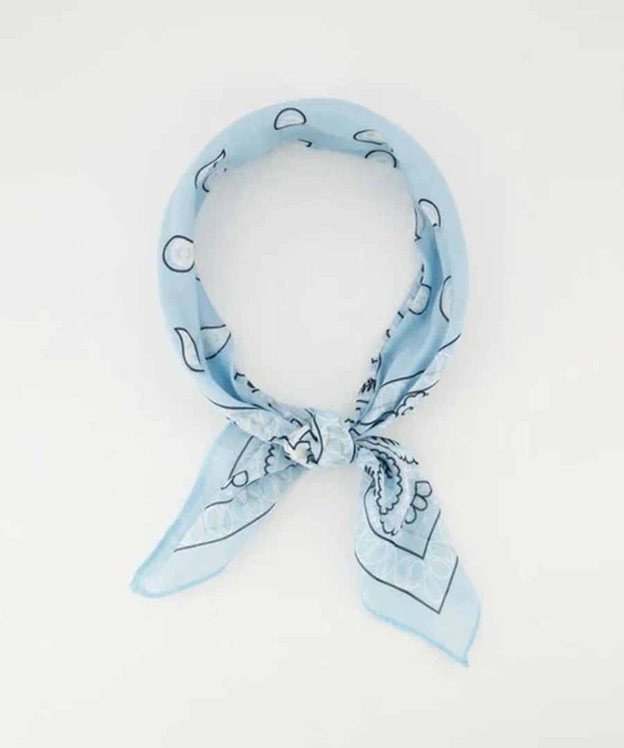 New Apparel Sjaal Astrid Groot Blauw 1