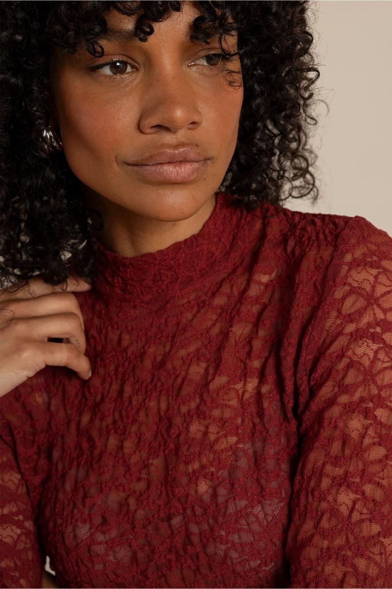 Studio Anneloes Longsleeve Reagan lace col t Rood 4