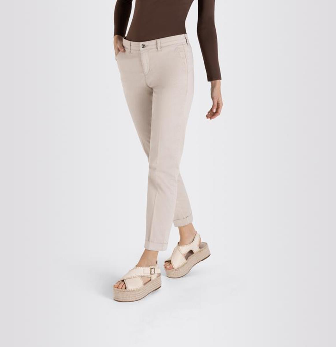 MAC MAC Pantalon Chino Turn Up Beige 4
