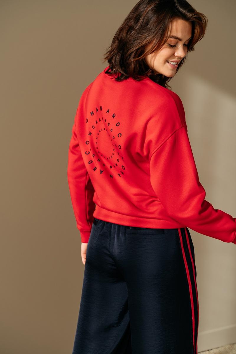 &Co Woman Sweater Silya Rood 3