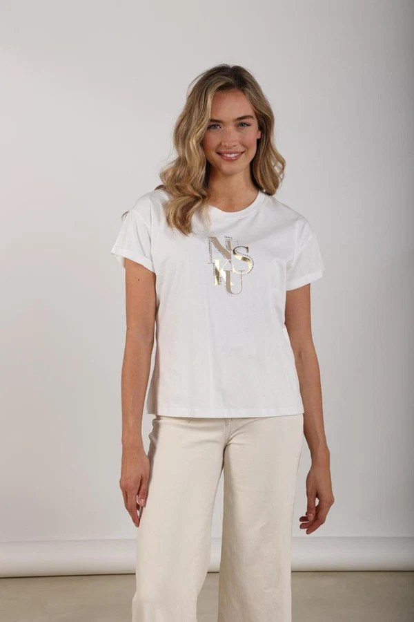 NUKUS T-Shirt Rowena Off-White 1