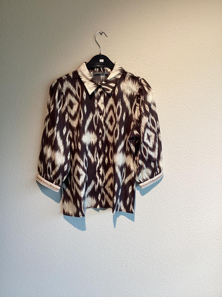 Geisha Blouse 63465-20 Bruin 2
