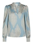 Neo Noir Blouse Rosslyn Blauw 2