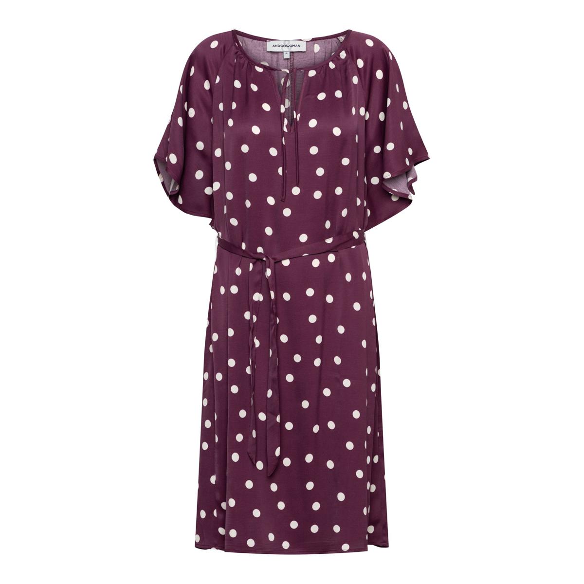 &Co Woman Jurk Axelle Dot Paars 2
