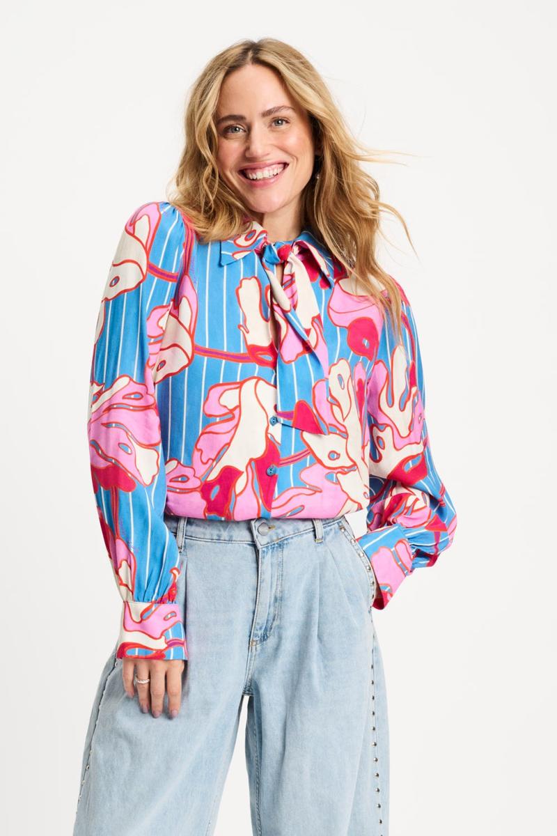 POM Amsterdam Blouse SP9500 Blauw 1