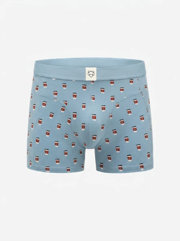 A-dam Boxershort Take Away Coffee Blauw 1