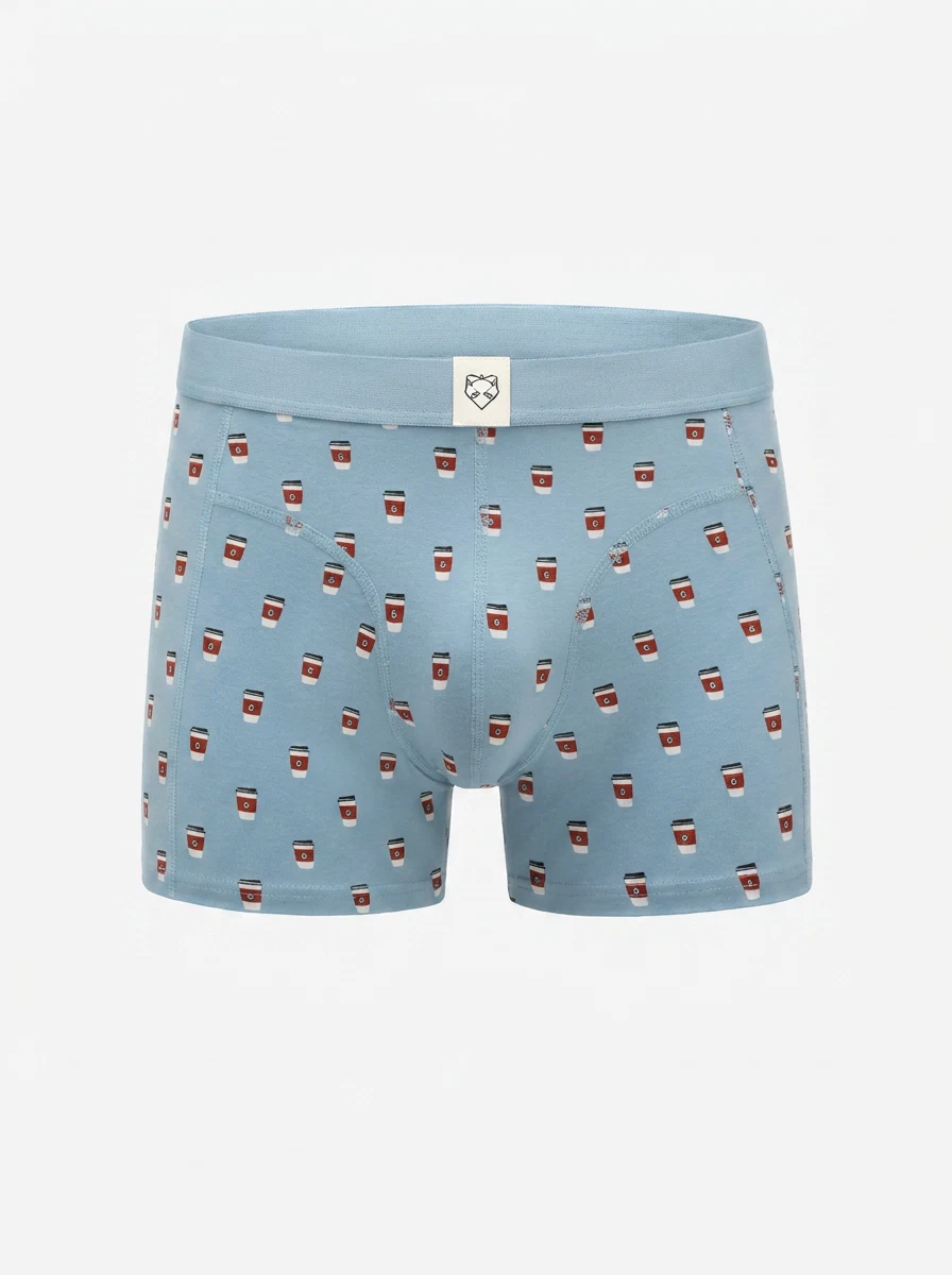 A-dam Boxershort Take Away Coffee Blauw 1