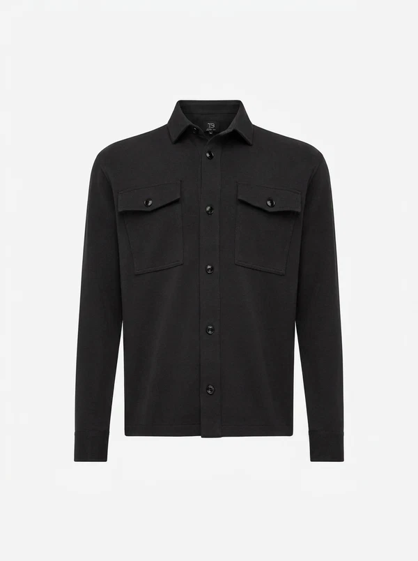 GENTI Overshirt S5188-1971 Bruin 1