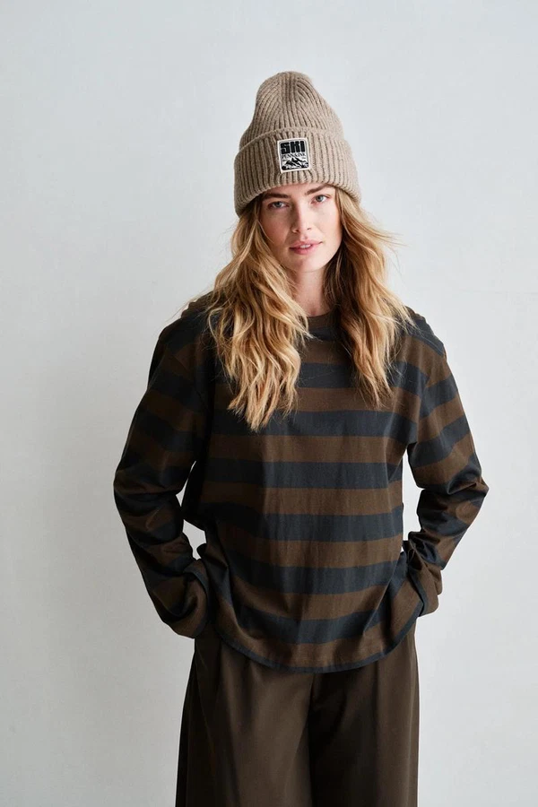 Penn & Ink Longsleeve W26F1919 Bruin 1