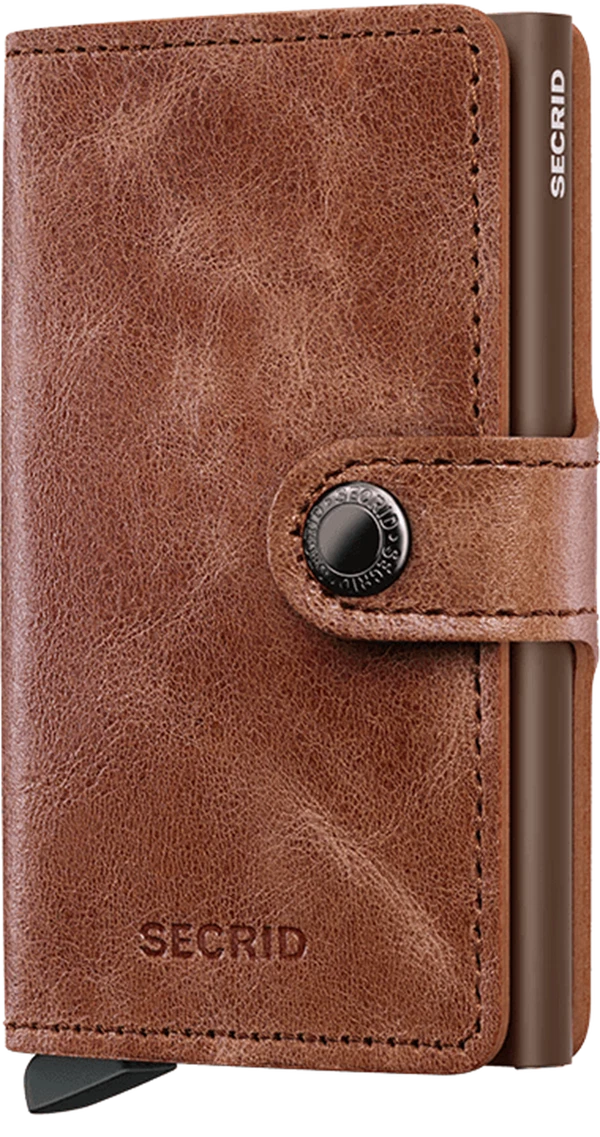 Secrid Miniwallet Vintage Cognac Brown Bruin 1