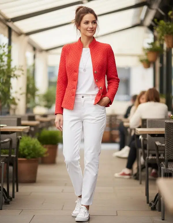 B-Three Blazer 260024_JASMYN Rood 1