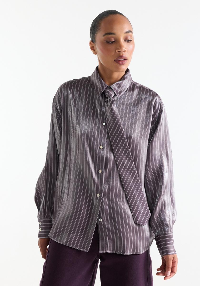 Jansen Amsterdam Blouse INGE W26.4 Paars 3