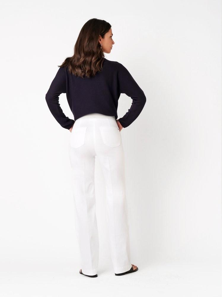 TONI Pantalon Jenny Wide Leg 11-32/1213-64 Wit 3