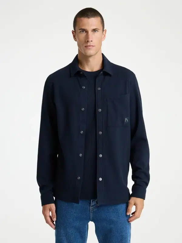 CHASIN Overshirt Axel Vorn Blauw 1