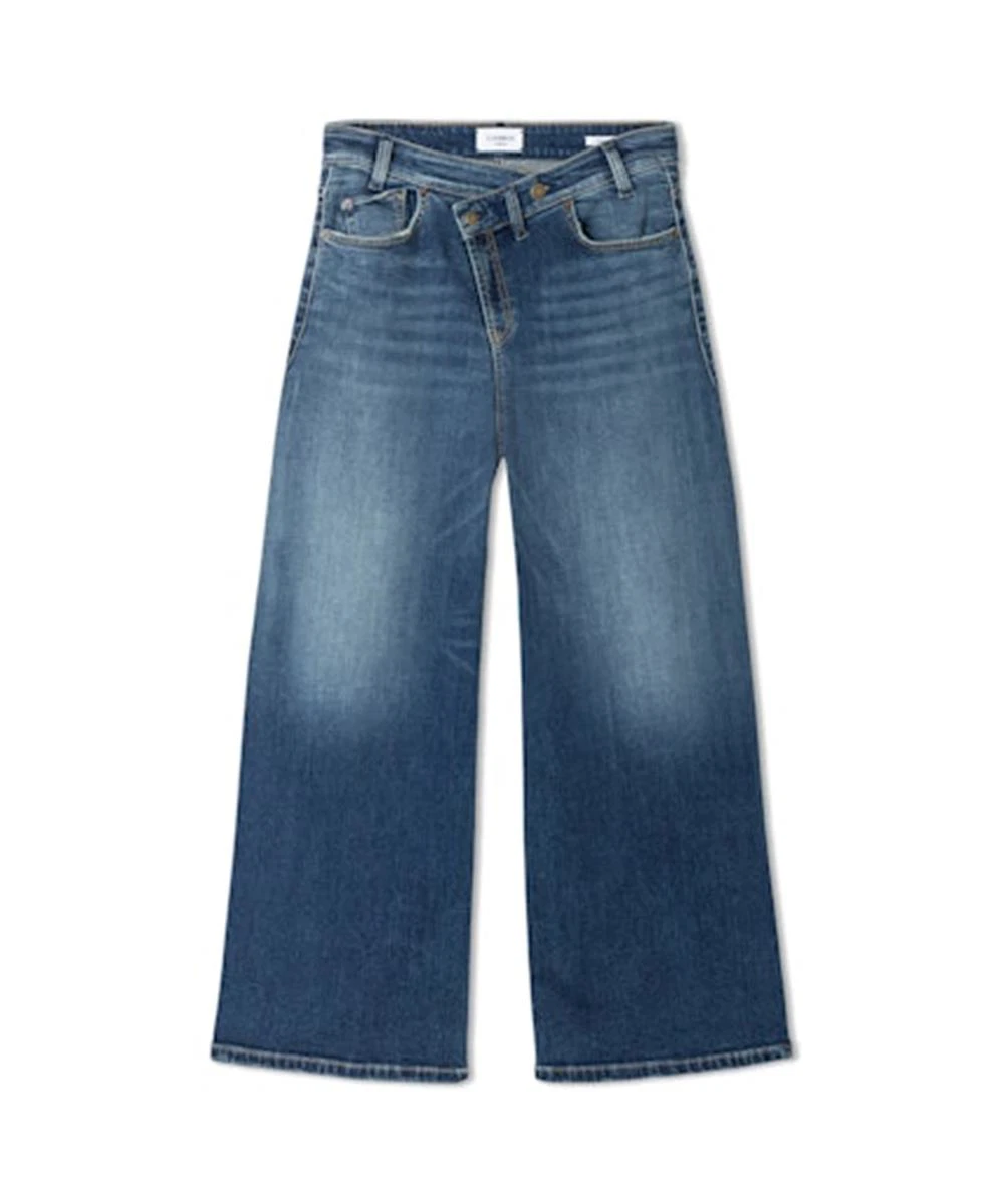Cambio Jeans Baggy Asymmetrical Blauw 1