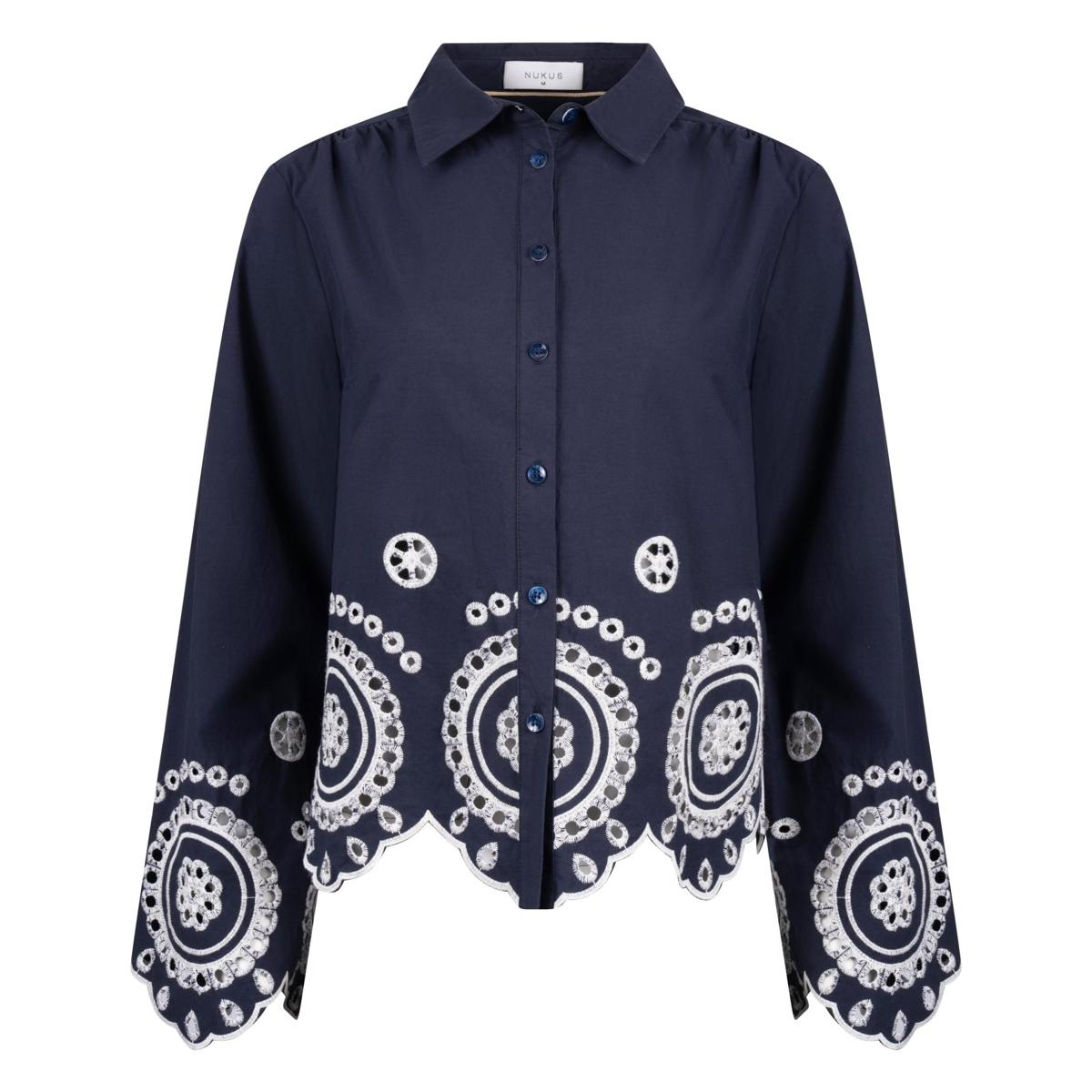 NUKUS Blouse Anna Blauw 2