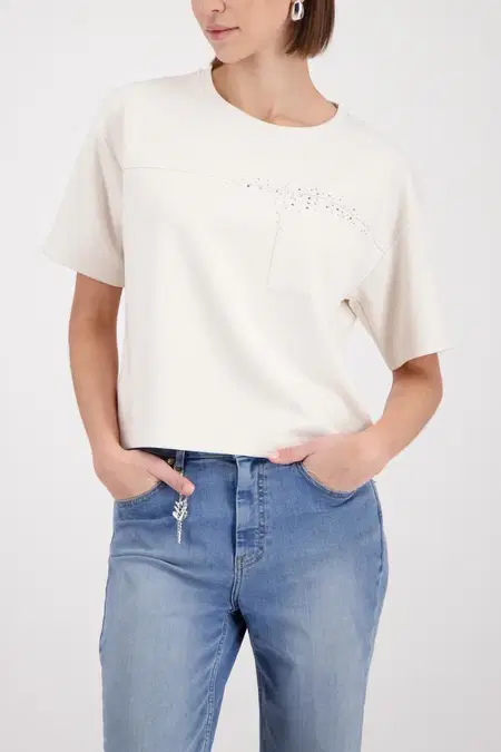 Monari T-Shirt 410127 Beige 1