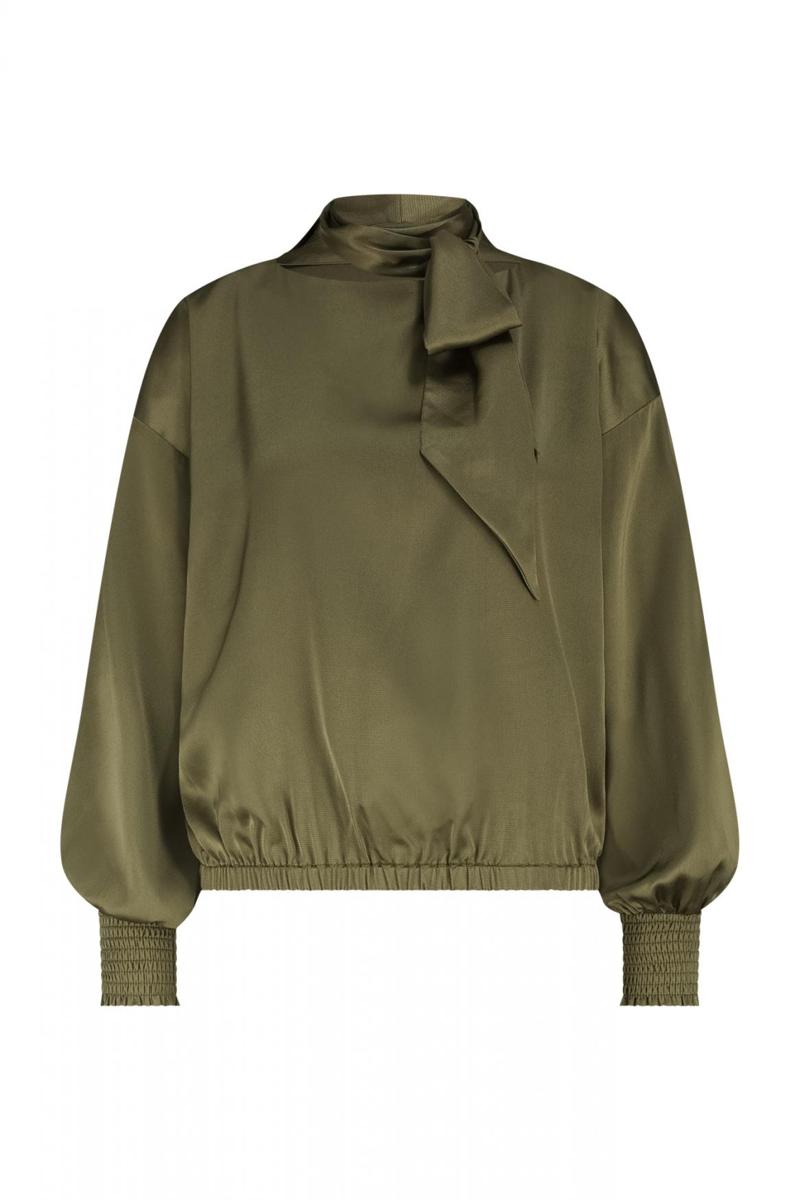 Label DOT Blouse 2521036 Groen 3