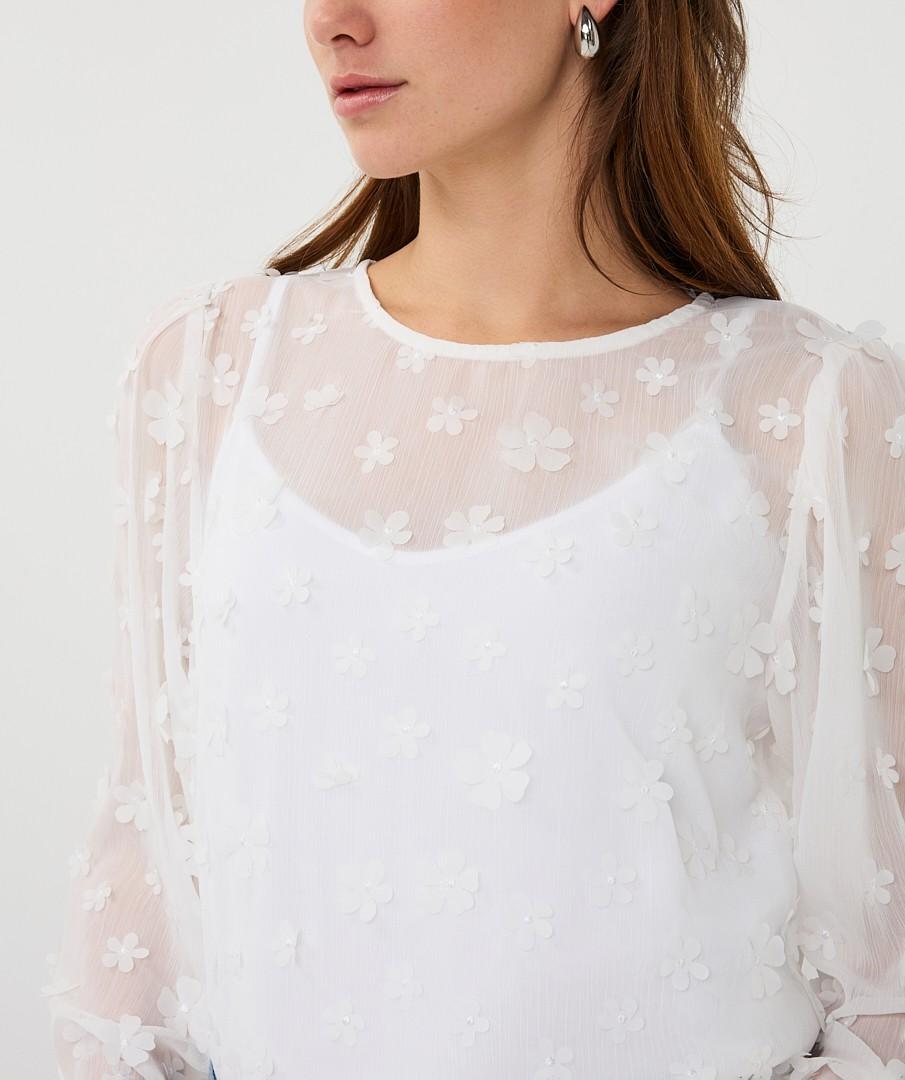 EsQualo Blouse SP26.14009 Off-White 5