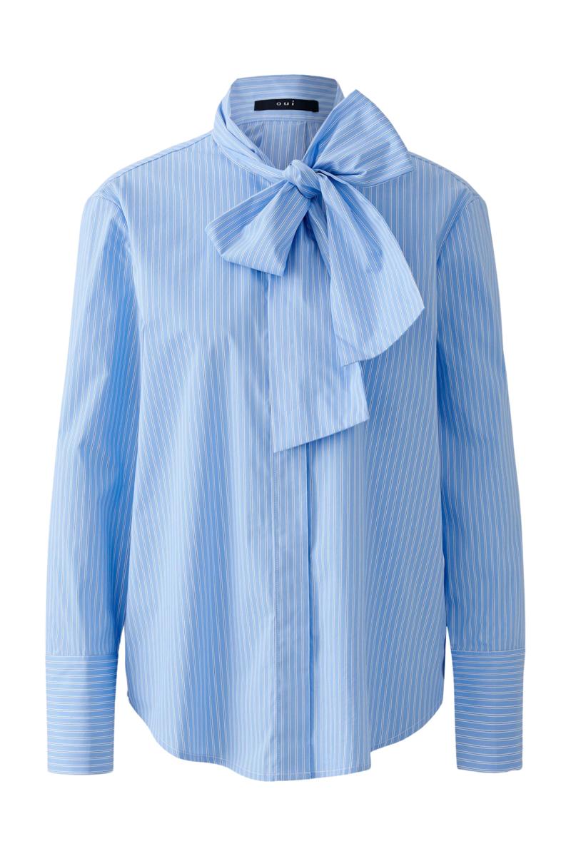 Oui Blouse 0087627 Blauw 2
