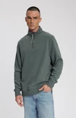 Law of the Sea Sweater Mind Soft Half Zip Groen 1
