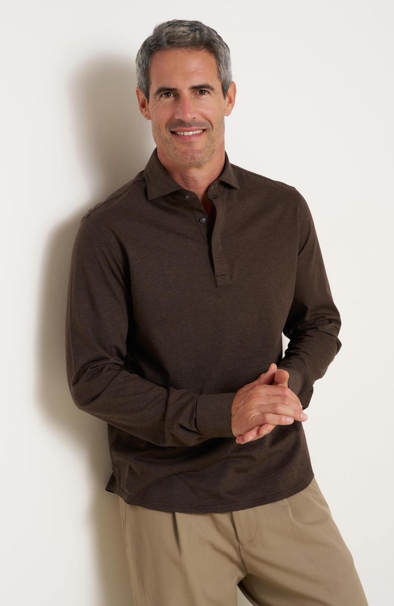 R2 Amsterdam Polo 134.SHIRTPOLO.003 Bruin 5