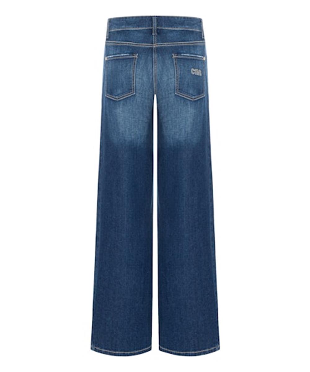Cambio Jeans Palazzo Patch Blauw 4