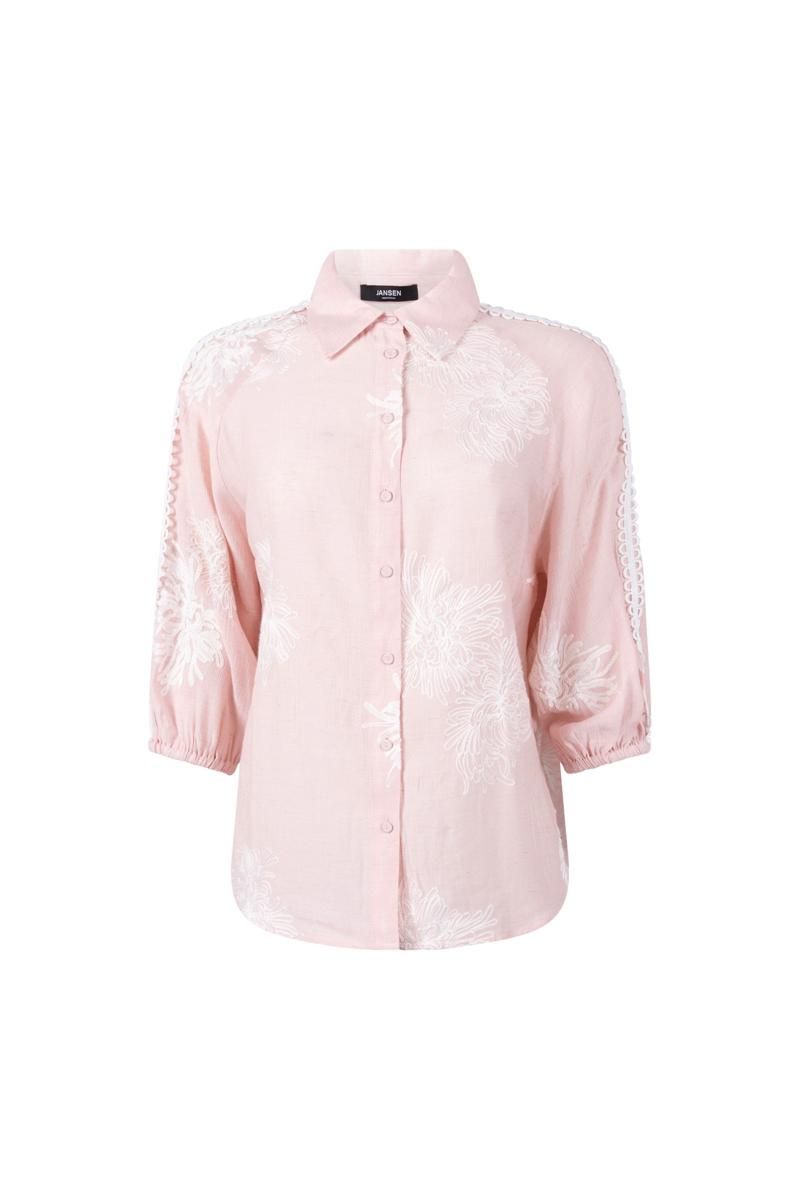 Jansen Amsterdam Blouse Raella Roze 2