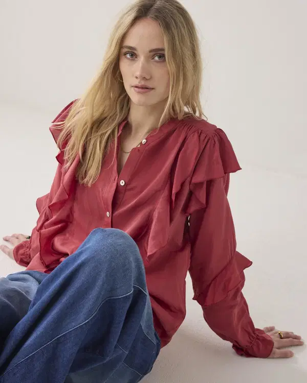 Summum Blouse 2s3431-12370 Rood 1