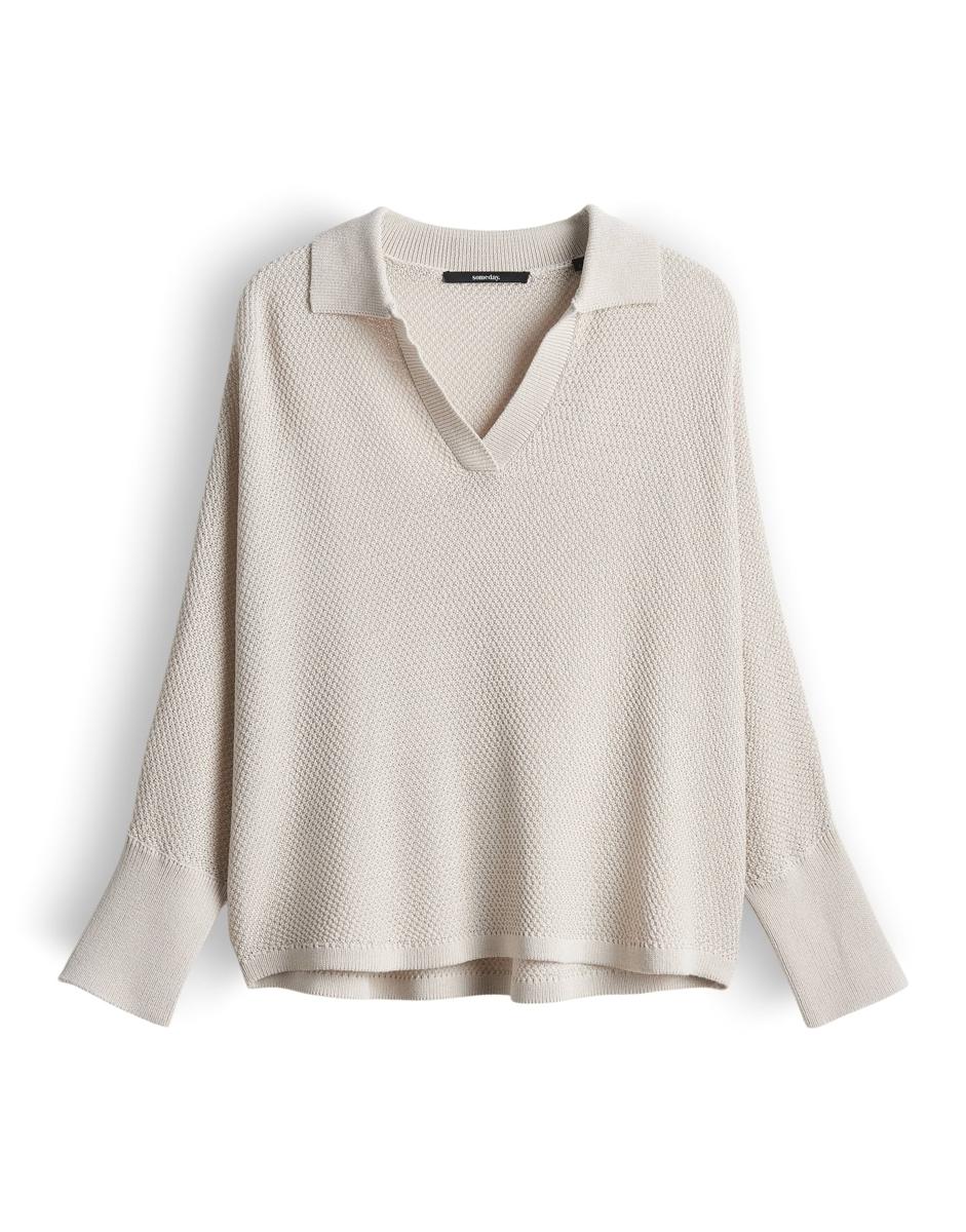 SOMEDAY Trui 10541514033421 Taupe 2