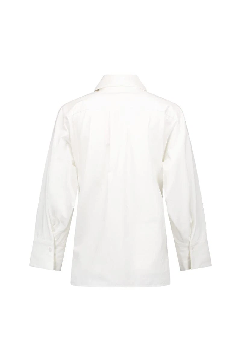 Studio Anneloes Blouse Arina poplin blou Wit 5