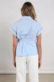 NUKUS Blouse Aneta Blauw 3