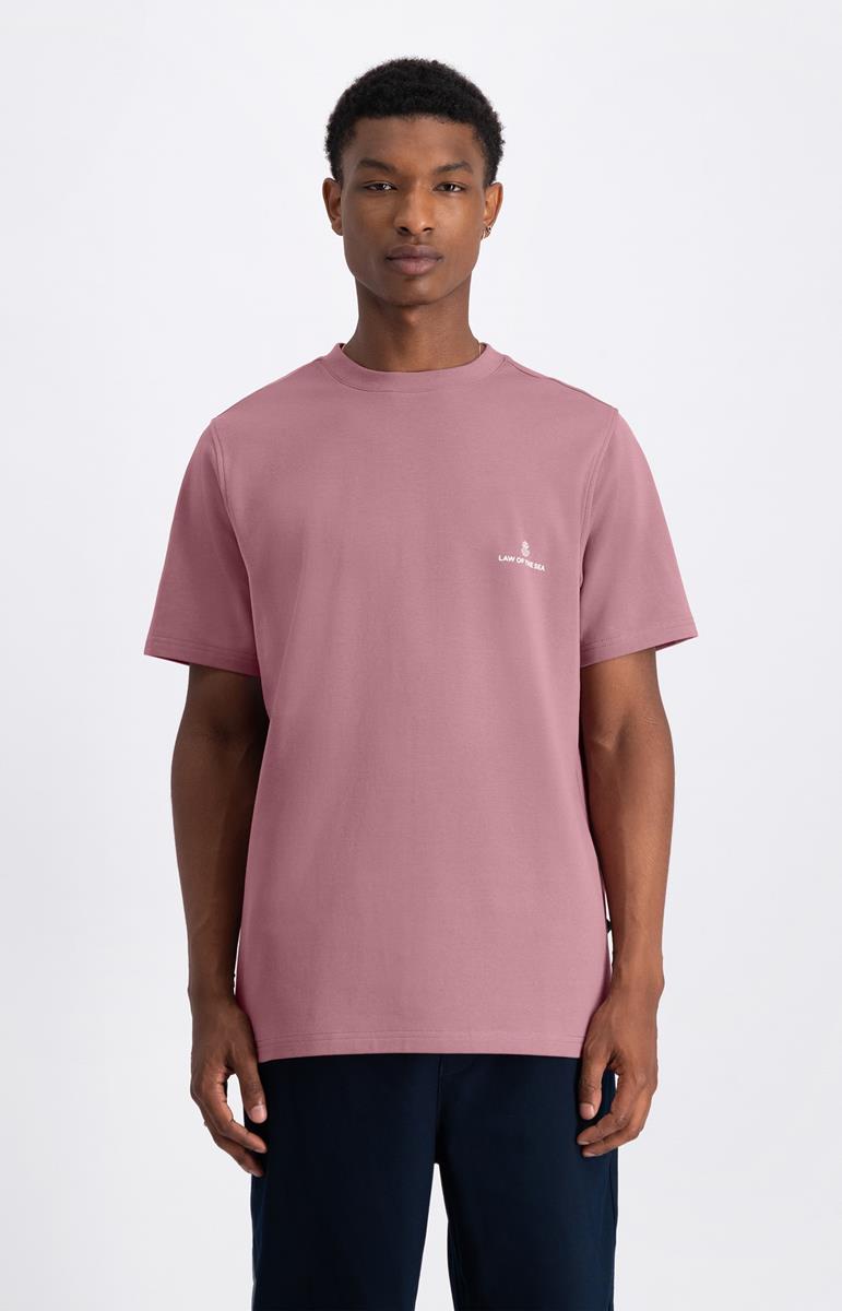 Law of the Sea T-Shirt Law logo Roze 1