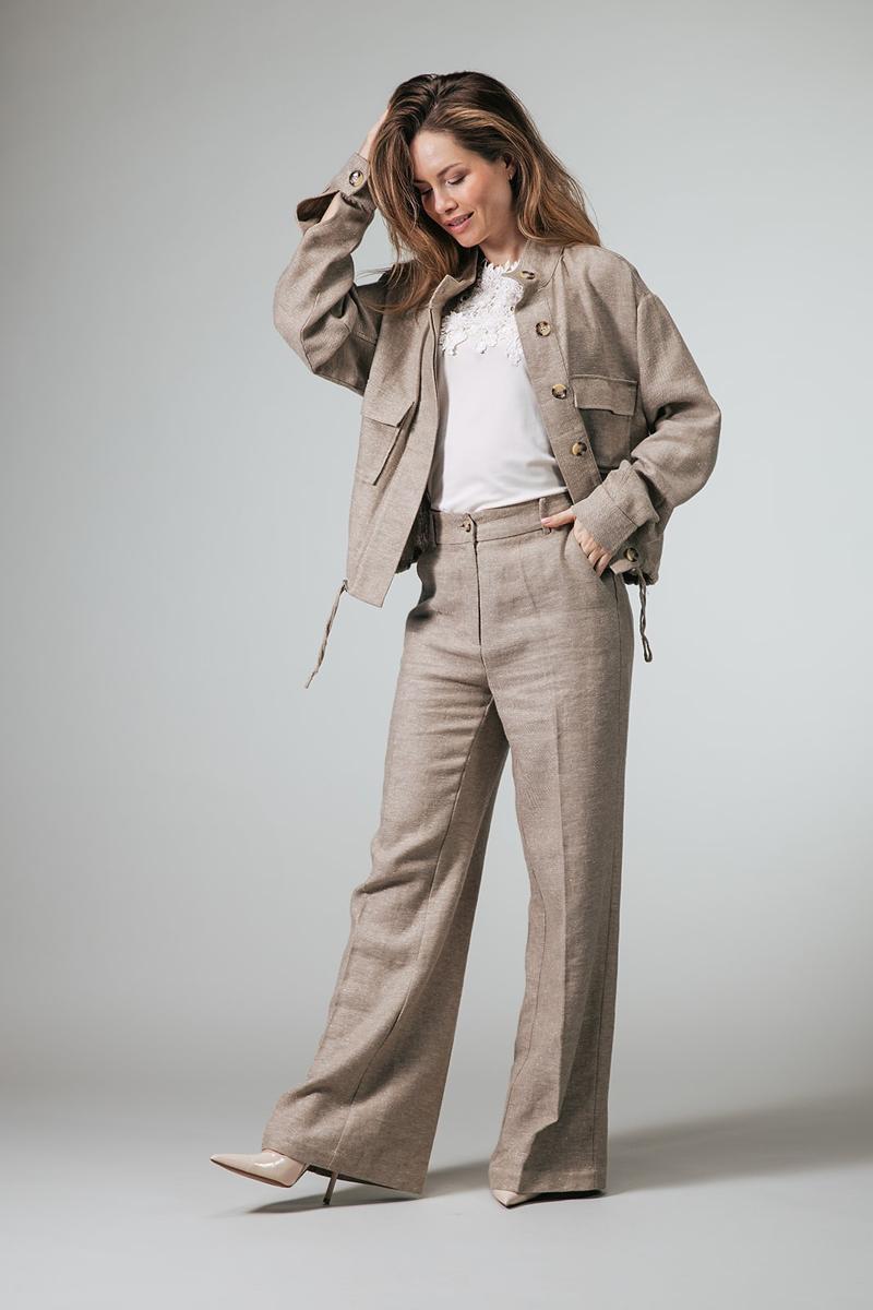 Label DOT Pantalon Roxanne Beige 6
