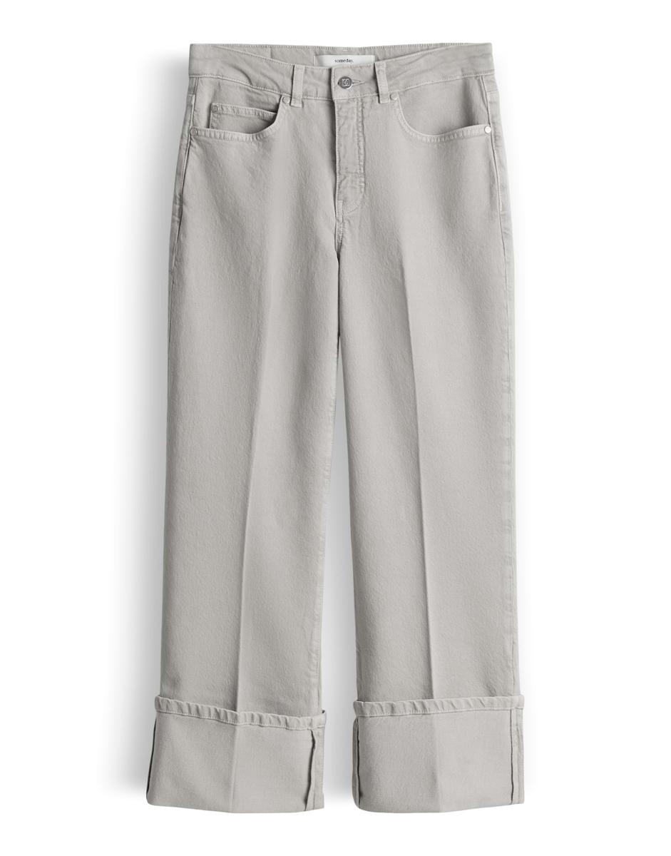 SOMEDAY Jeans Corah turn up sleek Grijs 2