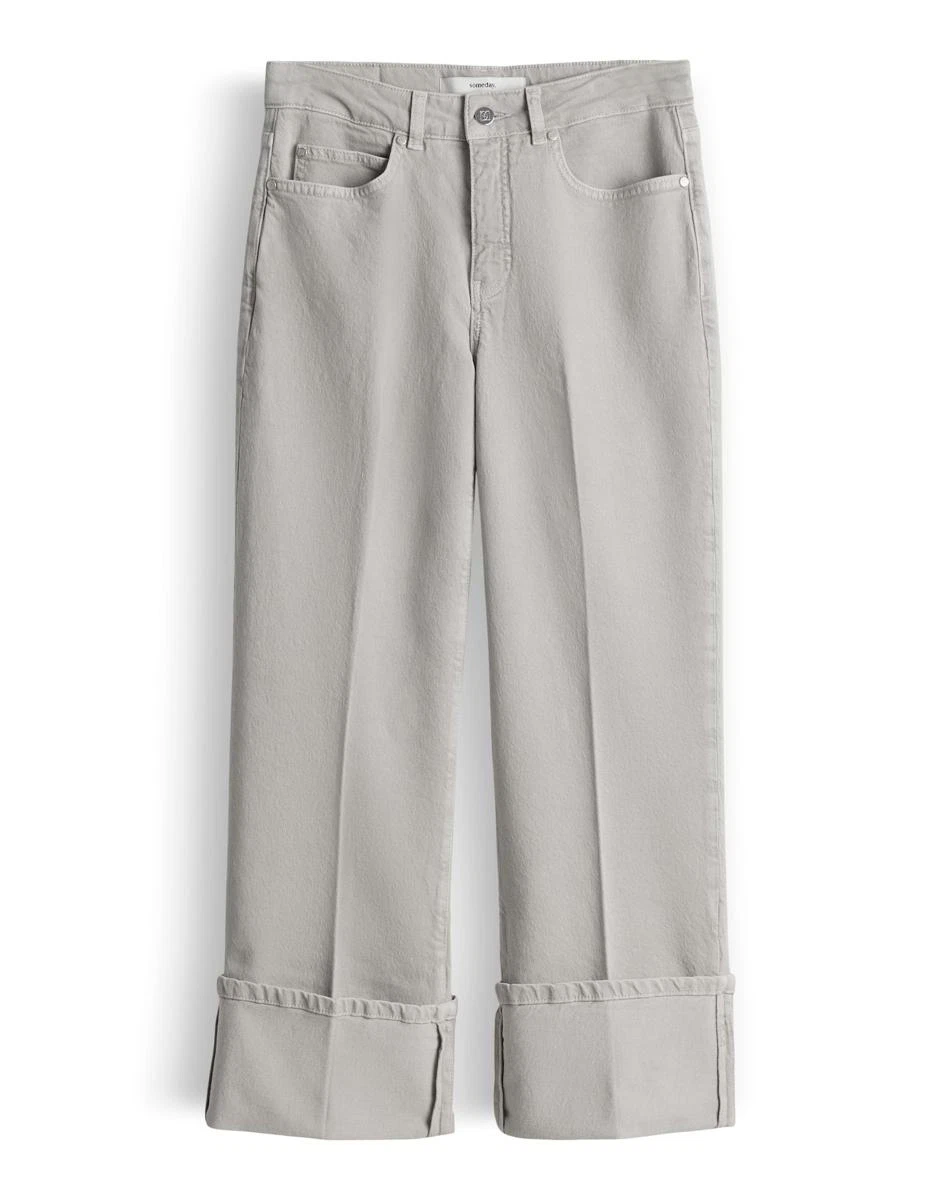SOMEDAY Jeans Corah turn up sleek Grijs 2