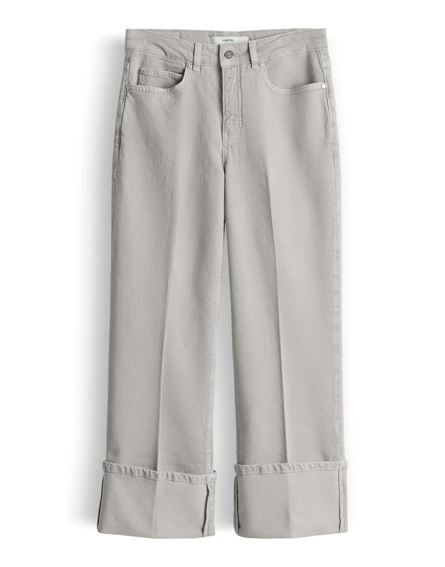 SOMEDAY Jeans Corah turn up sleek Grijs 2