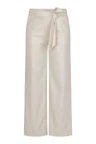 Studio Anneloes Pantalon Lexie Faux Leather Off-White 2